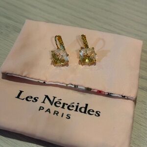Les Néréides Gold and Diamond Huggie Earrings